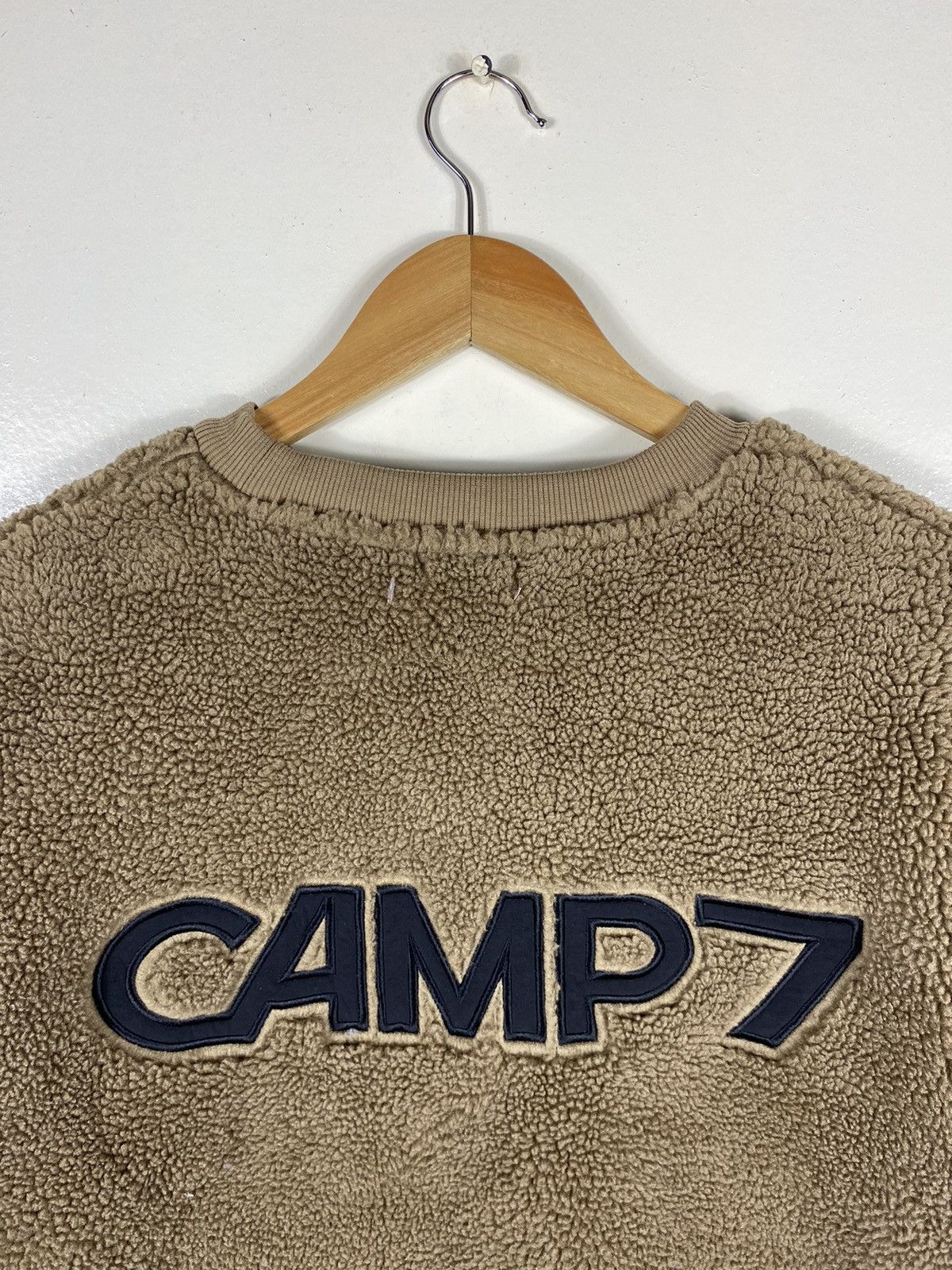 Japanese Brand Camp7 Big Logo Sherpa Sweatshirt Size US S / EU 44-46 / 1 - 2 Thumbnail