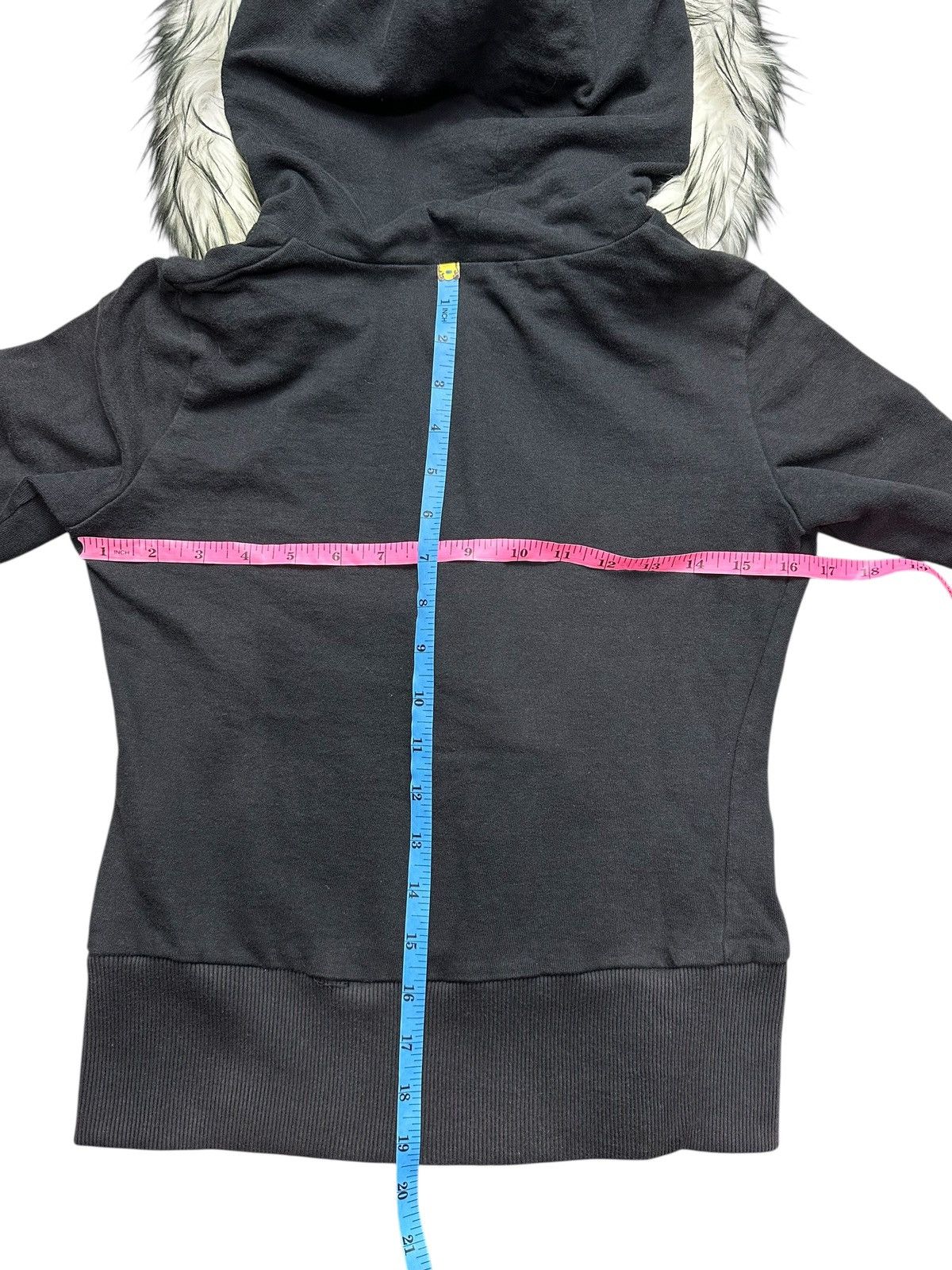 Japanese Brand STUDDED MISCH MASCH FUR ZIP BLACK HOODIE IFSIX LGB STYLE Size XS / US 0-2 / IT 36-38 - 8 Thumbnail