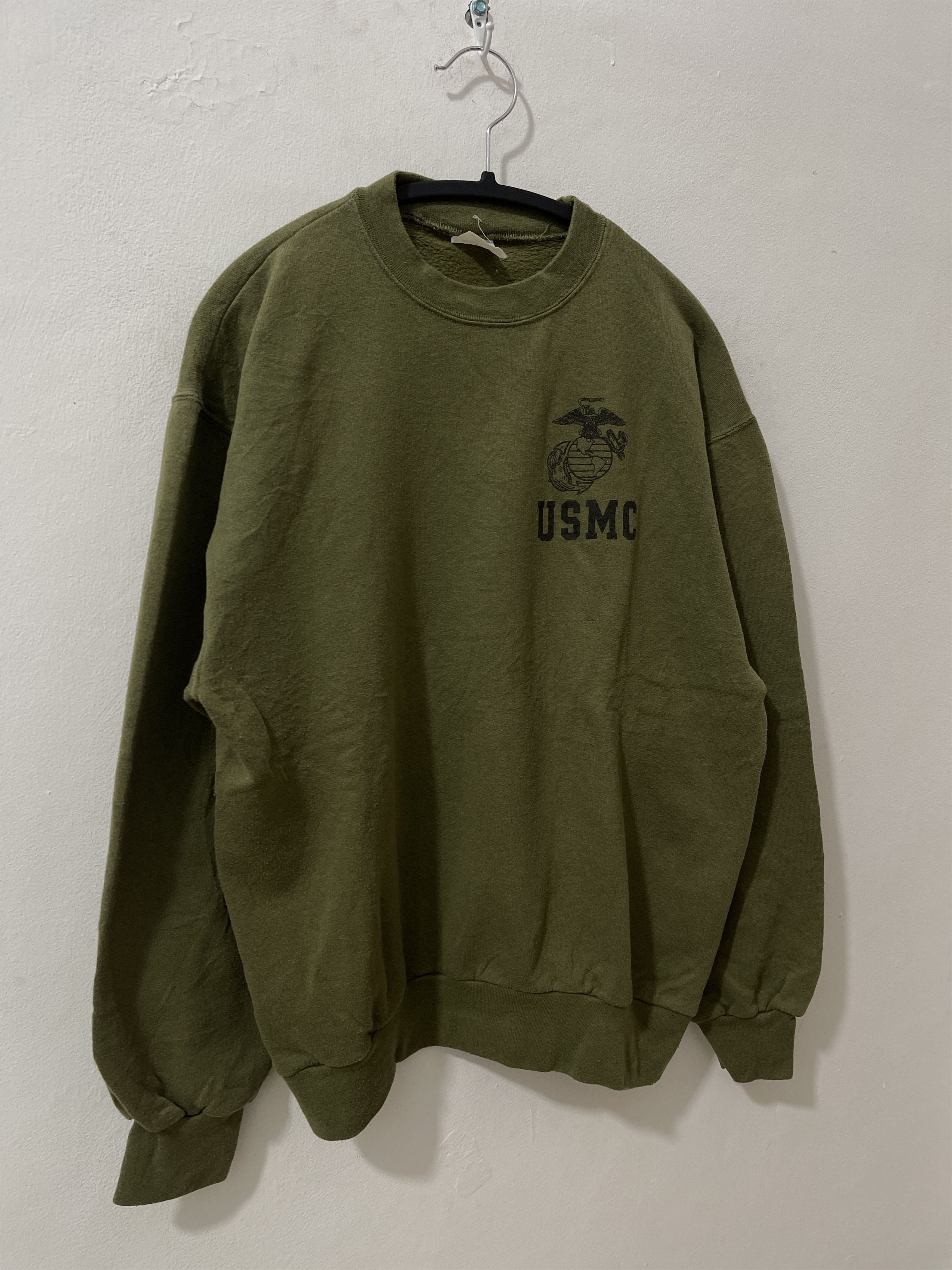 Vintage 90s Rare USMC Marine Corps Army Sweatshirts Size US M / EU 48-50 / 2 - 3 Thumbnail