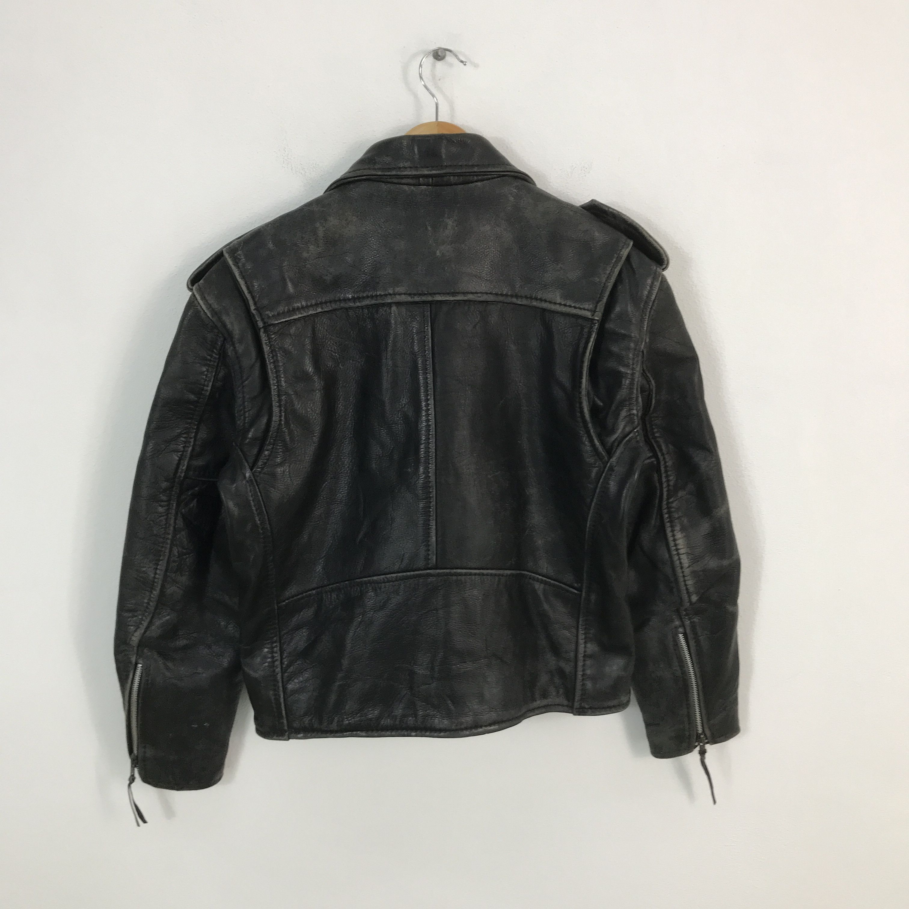 Japanese Brand × Leather 🔥First Double collar Leather jacket Size US M / EU 48-50 / 2 - 2 Thumbnail