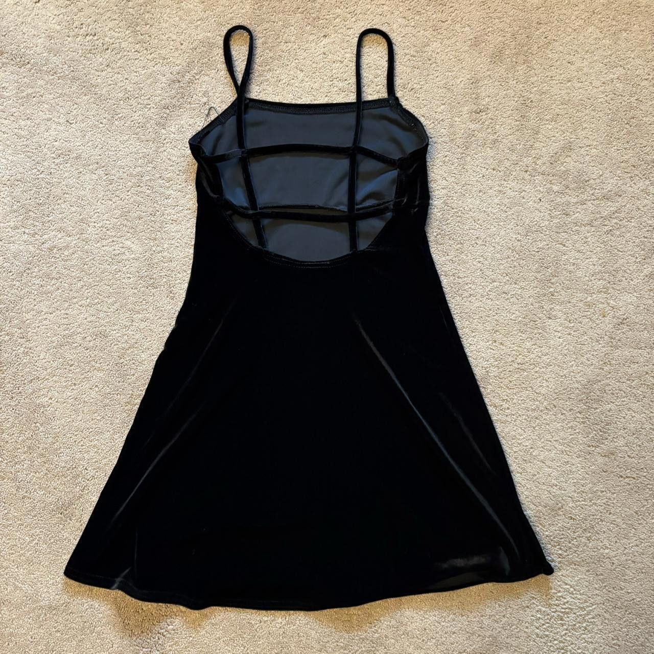 Designer Velvet Little Black Dress Size S / US 4 / IT 40 - 1 Thumbnail