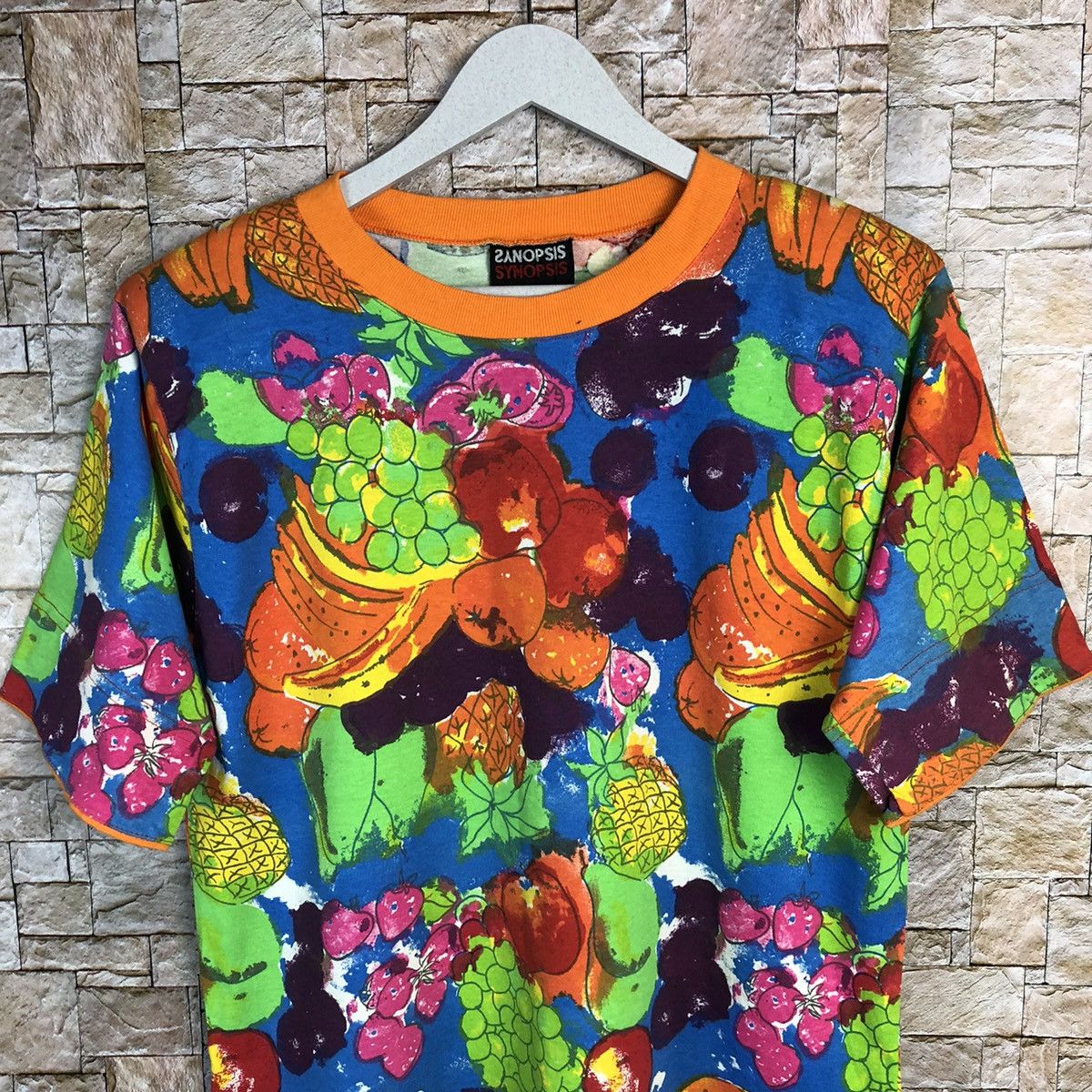 Japanese Brand Synopsis mix fruits T-Shirt #A281 Size US M / EU 48-50 / 2 - 5 Thumbnail