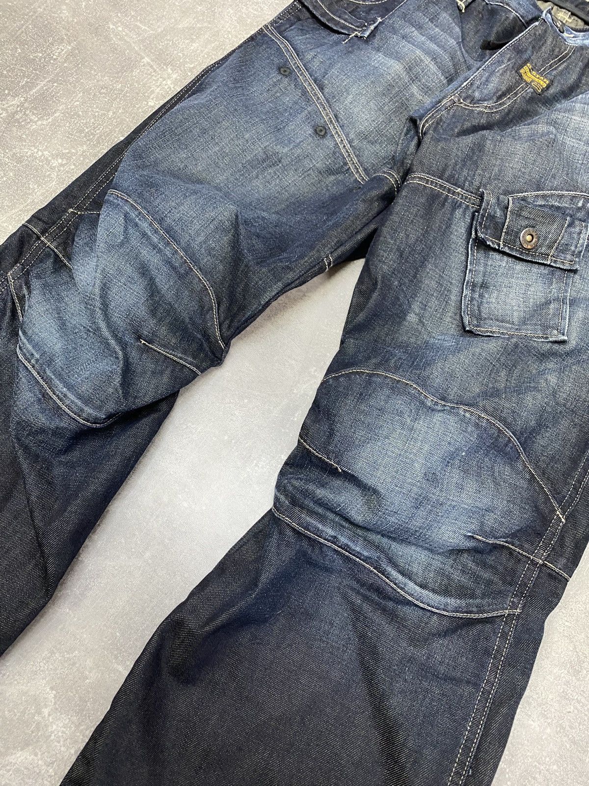 G-Star × Vintage Vintage G Star Raw Denim Biker Cargo Double Knee Pants Size US 34 / EU 50 - 5 Thumbnail
