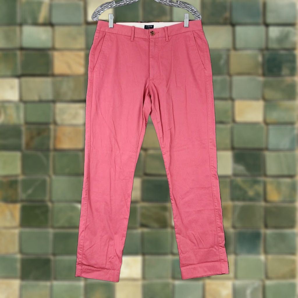 J.Crew J. Crew Mens Pink Straight Leg Chino Cotton Pants Size 30x30 Mens Size US 30 / EU 46 - 1 Thumbnail