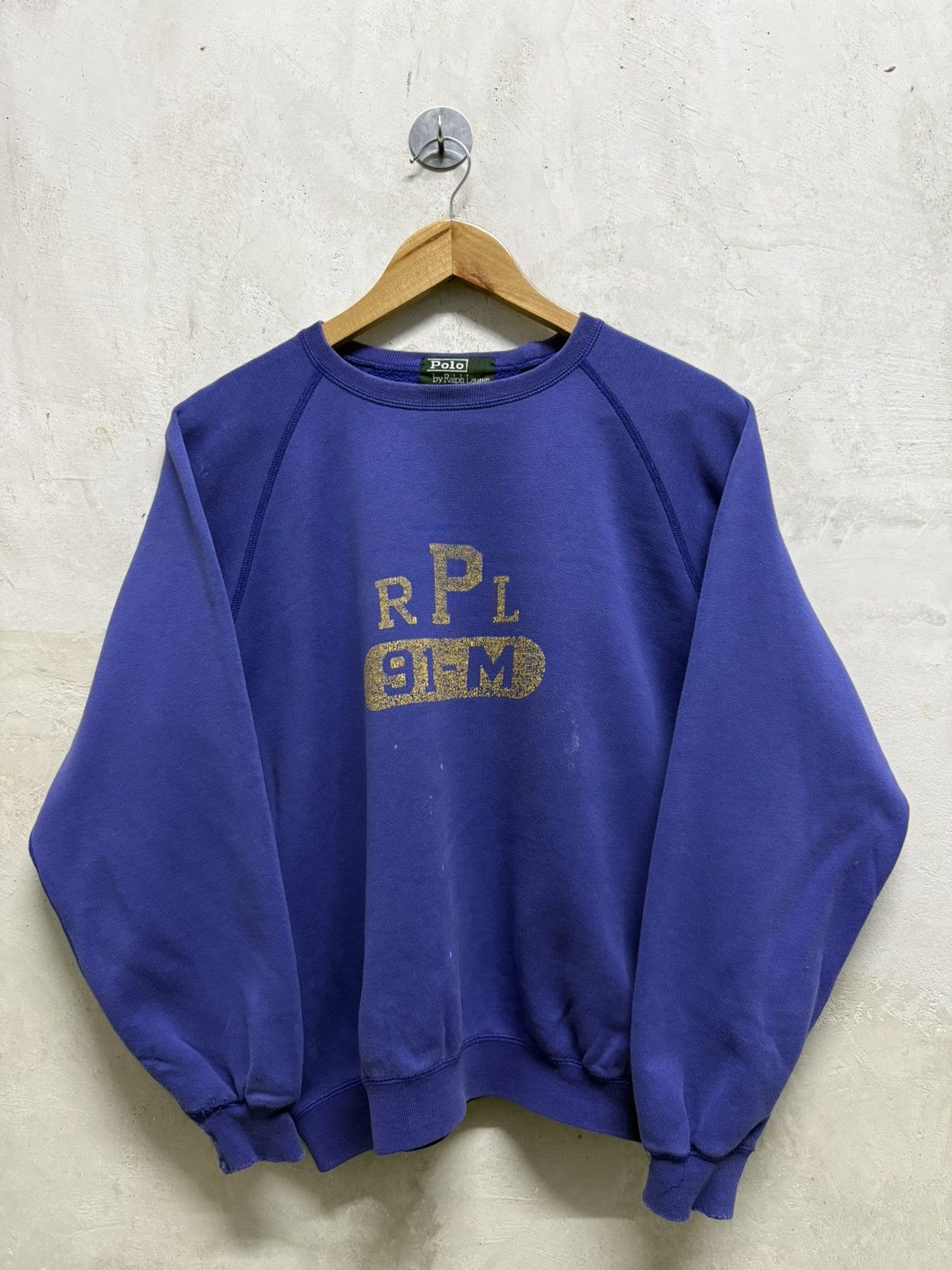 Polo Ralph Lauren Vintage Distressed Polo Ralph Lauren 91-M Boxy Sweatshirt Size US M / EU 48-50 / 2 - 1 Thumbnail
