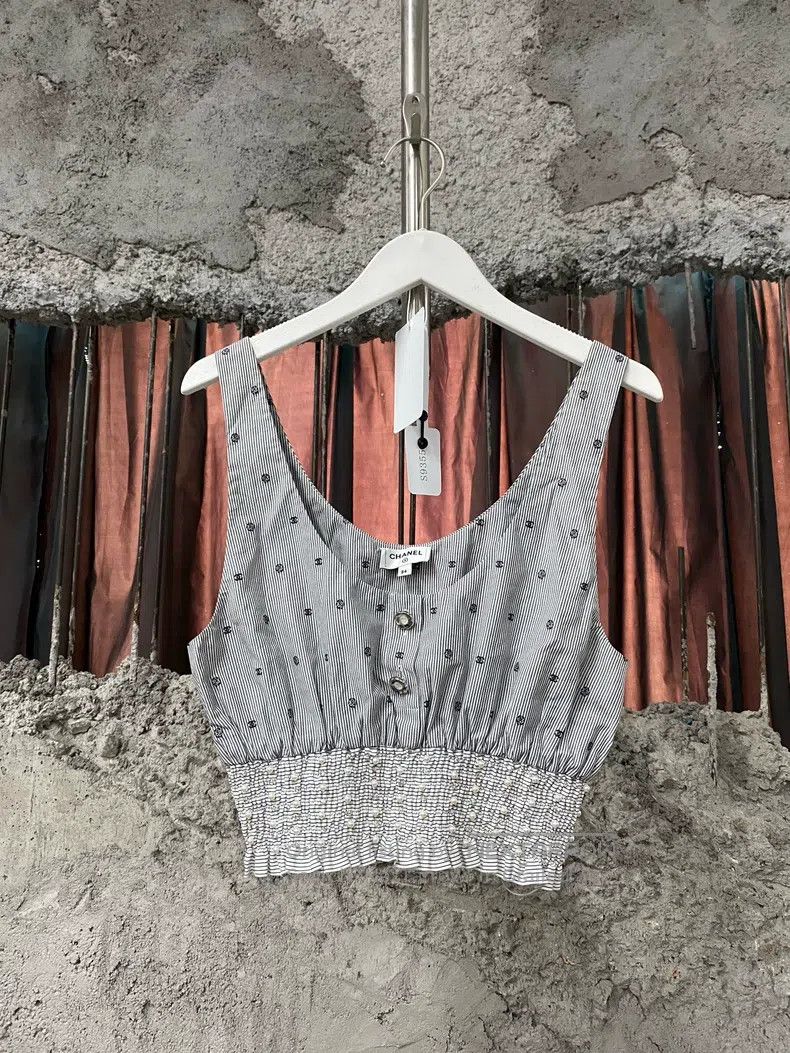 Chanel Chanel Pearl double C suspender vest Size XXS / US 00 / IT 34 - 1 Thumbnail