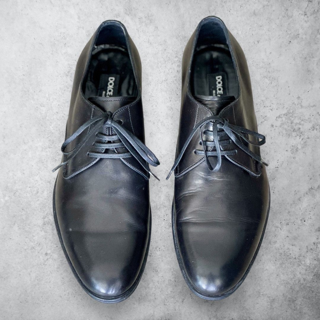 Dolce & Gabbana DOLCE & GABBANA Black Leather Oxford Men’s Dress Shoes Size US 5 / EU 37 - 1 Thumbnail