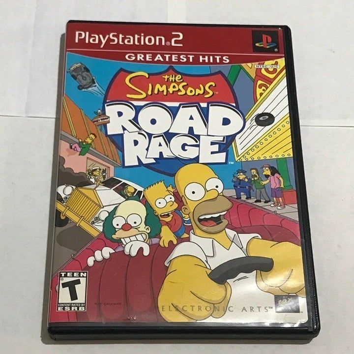 Other PS2 The Simpsons Road Rage Playstation 2 CIB Complete With M Size ONE SIZE - 1 Thumbnail