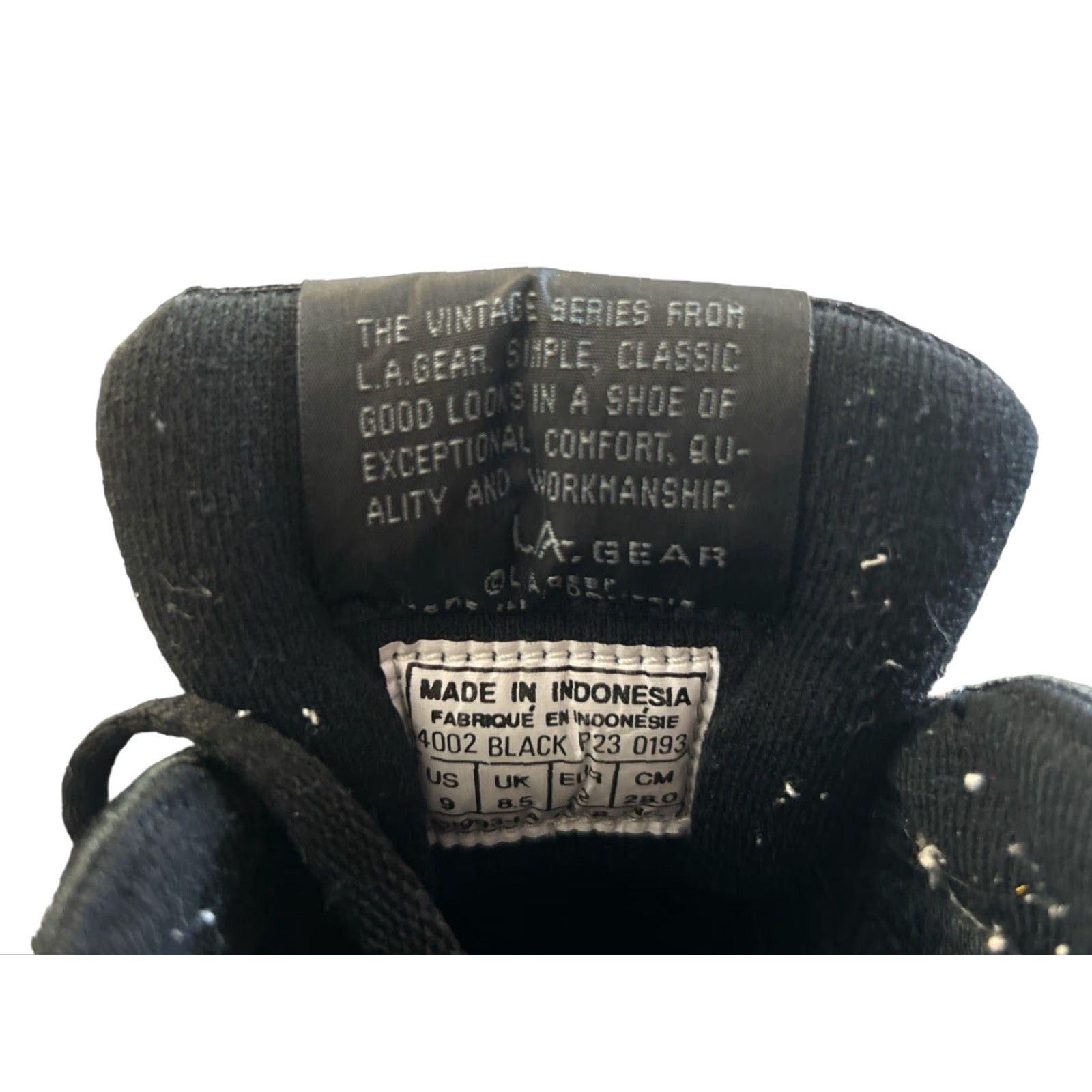 La Gear VINTAGE LA Gear Racer Running Sneakers Mens Size 9 Black 90s 1992 Shoes Size US 9 / EU 42 - 5 Thumbnail