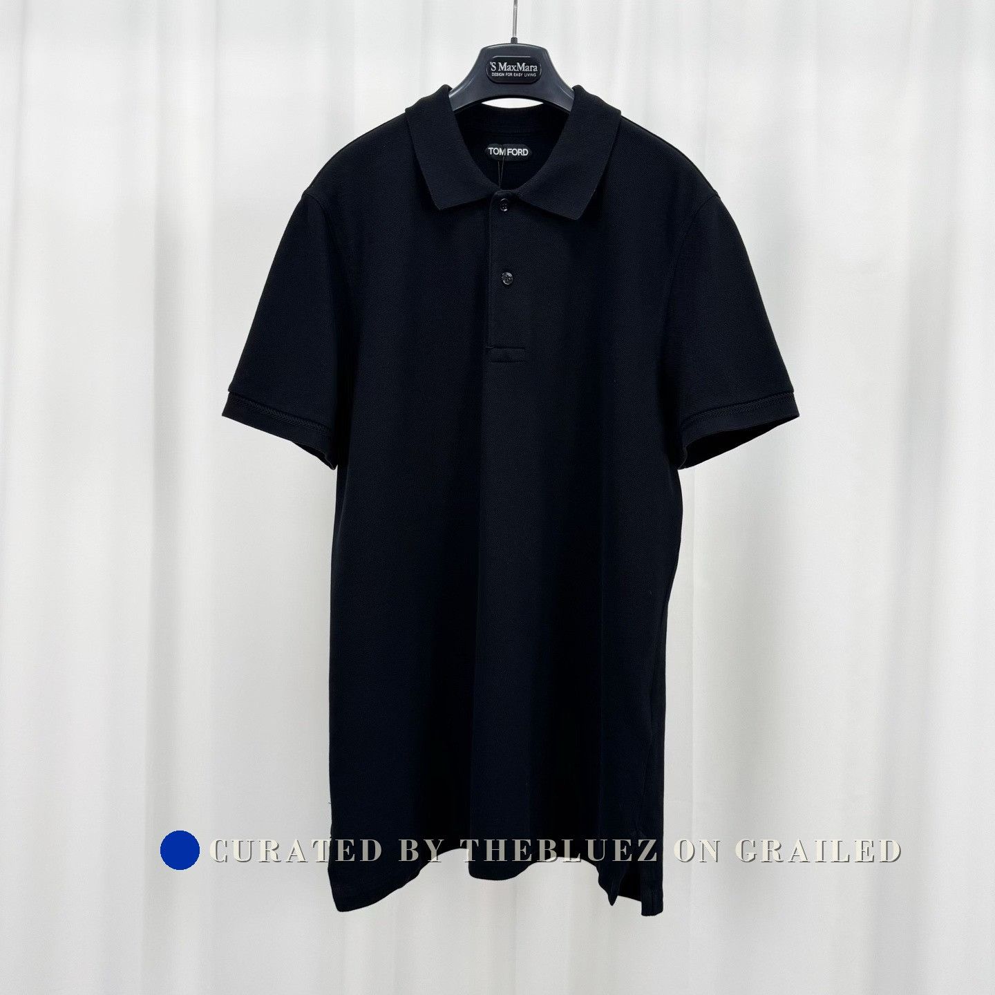 Tom Ford Tom Ford Black Embroidered Letter Polo Size US L / EU 52-54 / 3 - 1 Thumbnail