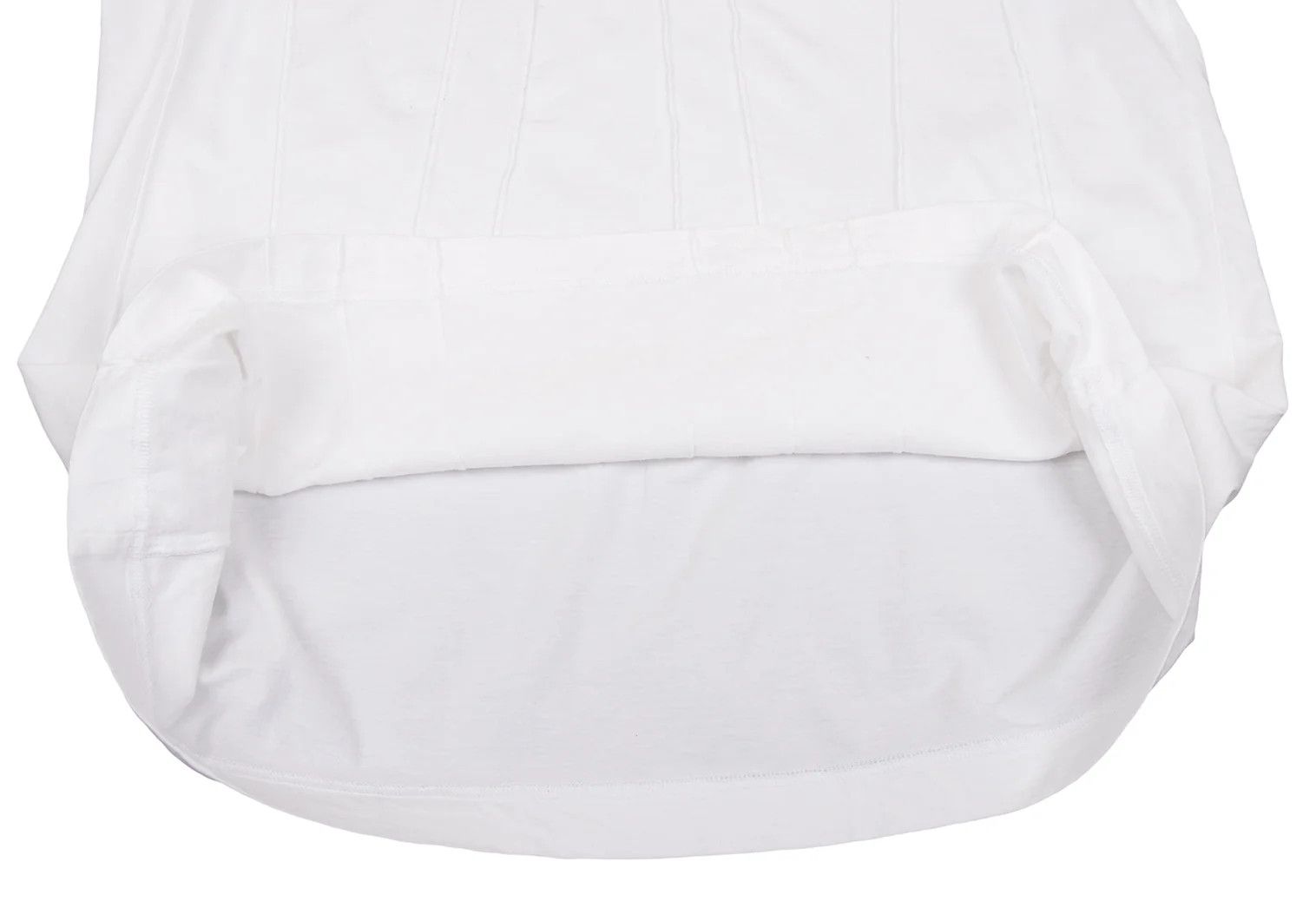 Issey Miyake Cotton Front Pleats T-Shirt in White Size M Size US M / EU 48-50 / 2 - 12 Thumbnail