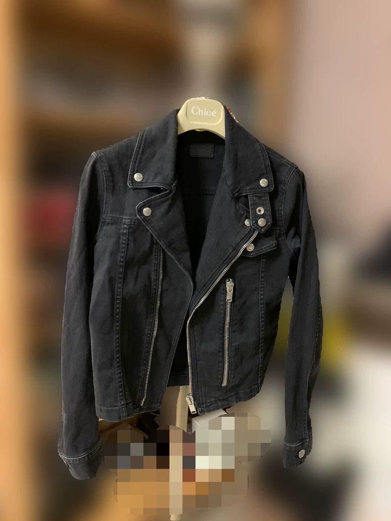 Saint Laurent Paris Saint Laurent Denim Jacket for Women Size US S / EU 44-46 / 1 - 1 Thumbnail