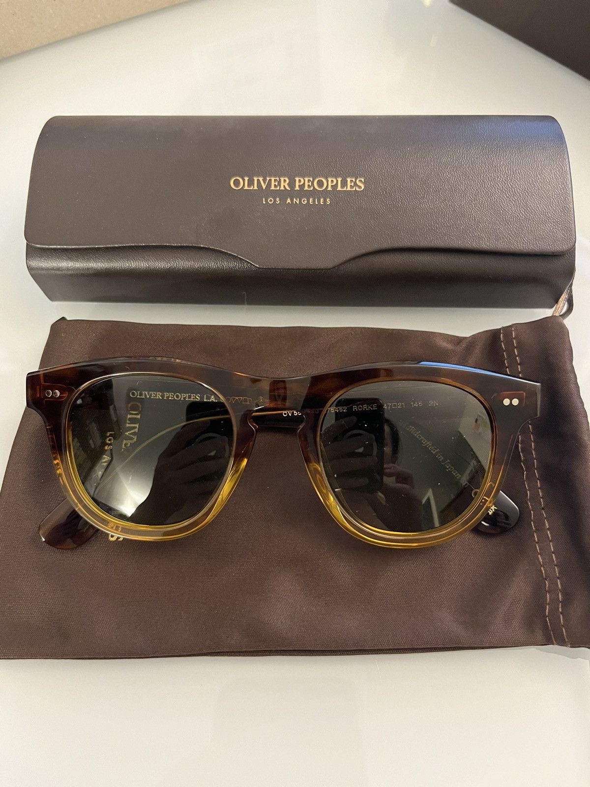 Oliver Peoples Olive Peoples RORKE 49mm Sun OV5509SU Size ONE SIZE - 3 Thumbnail