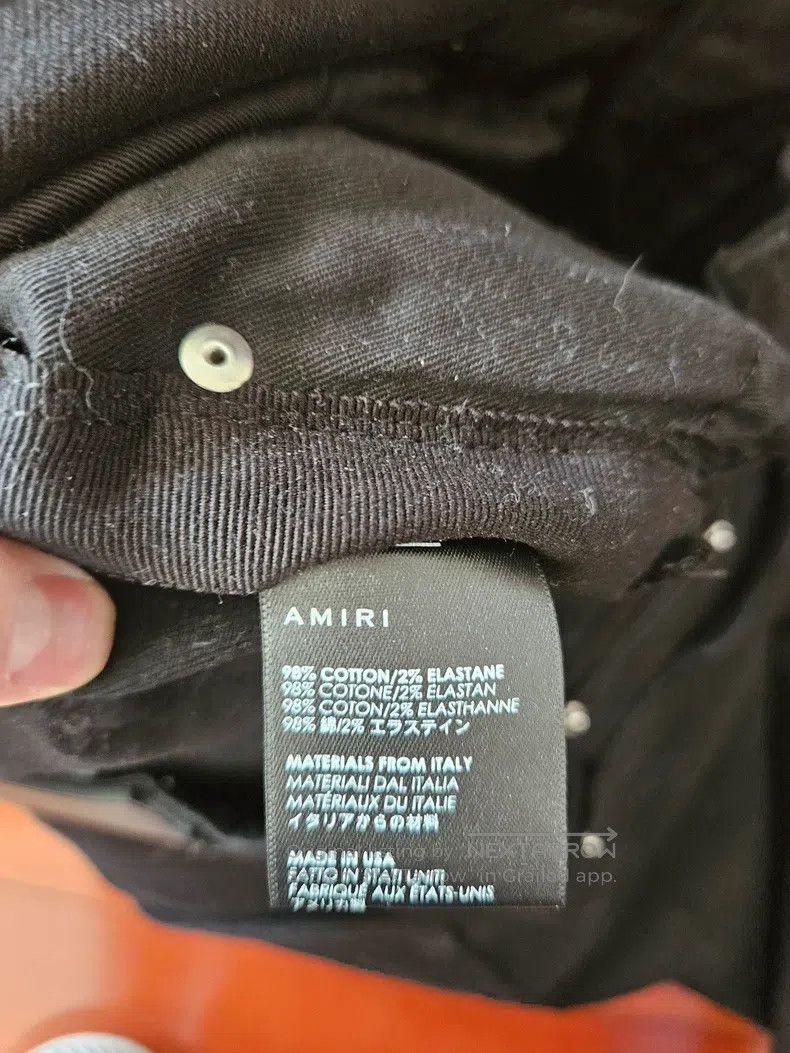 Amiri Amiri Vintage Black and Red Cashew Jeans Size 32 Size US 32 / EU 48 - 6 Thumbnail