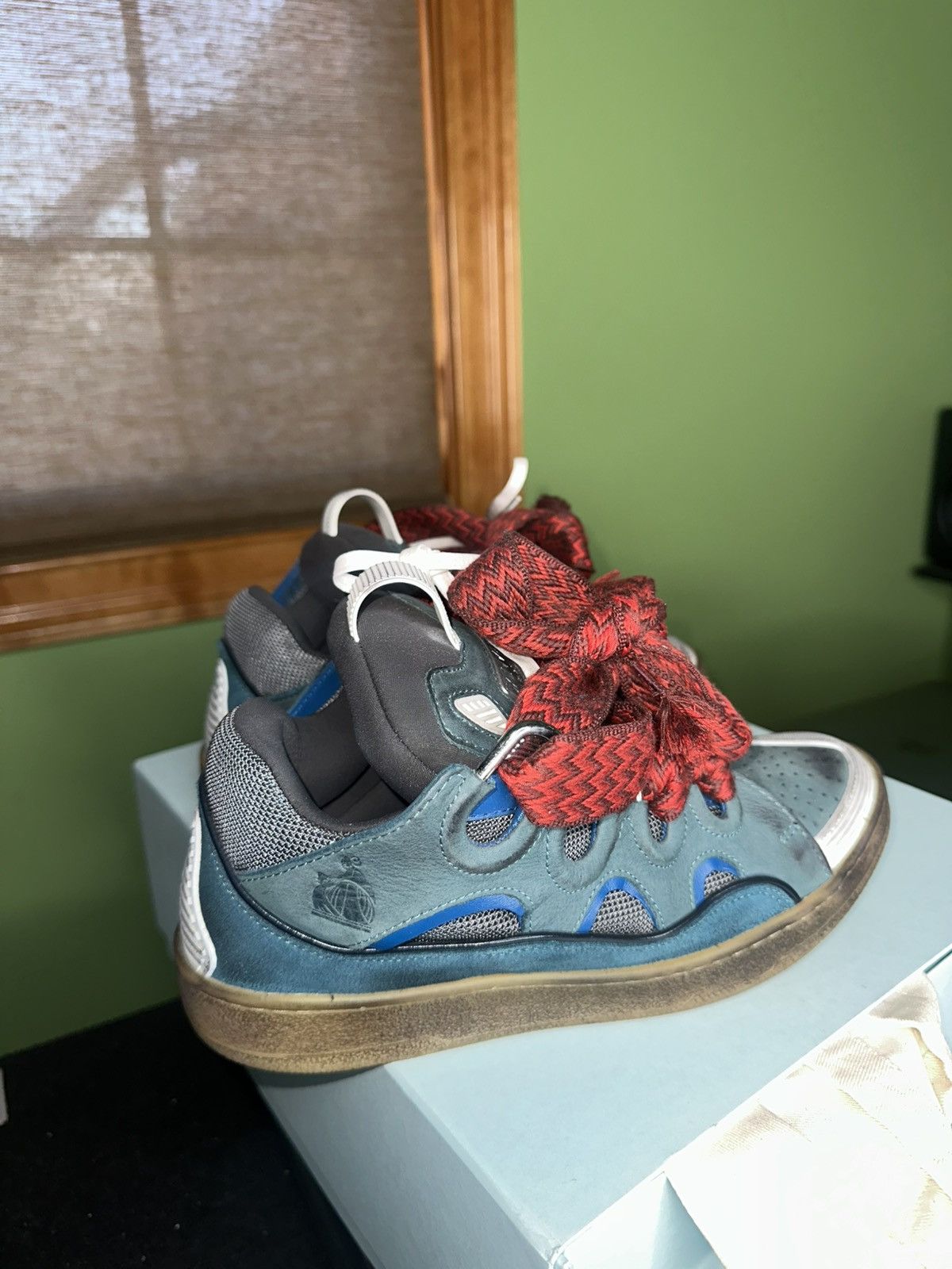 Lanvin Lanvin curb sneaker | Blue Size US 8 / EU 41 - 4 Thumbnail