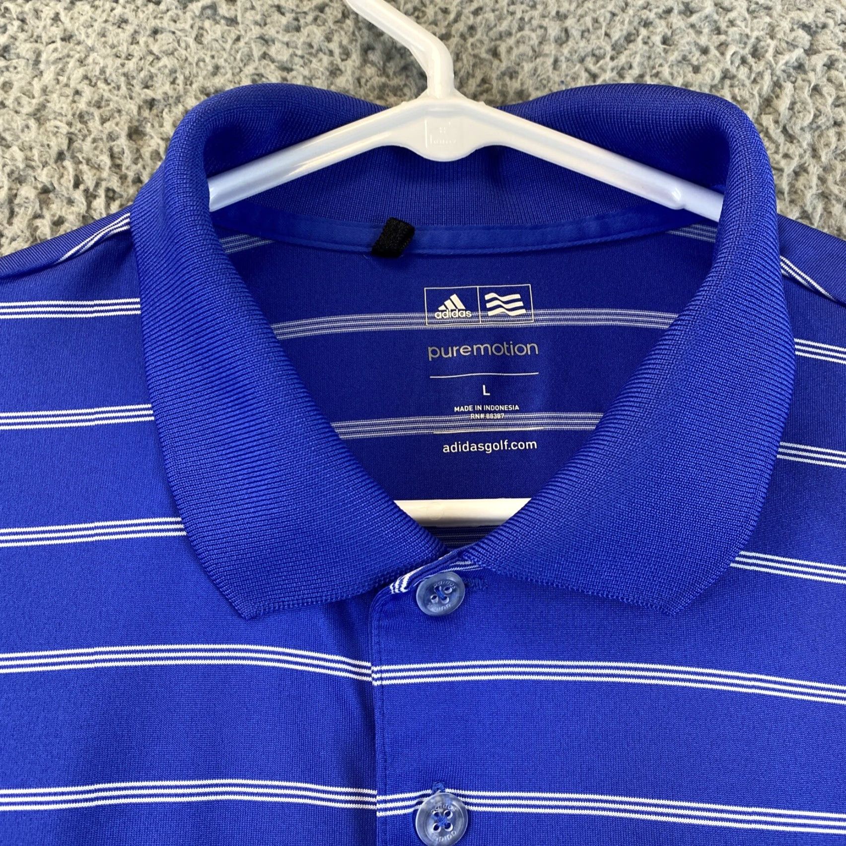 Adidas Adidas Polo Shirt Mens L Golf Blue Short Sleeve Stretch Performance Casual/44-40 Size US L / EU 52-54 / 3 - 5 Thumbnail