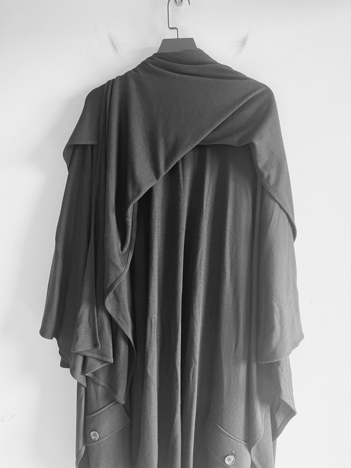 Yohji Yamamoto Yohji Yamamoto Pour Homme - WOOL SMOOTH SLEEVE CLAOK Size US S / EU 44-46 / 1 - 8 Thumbnail