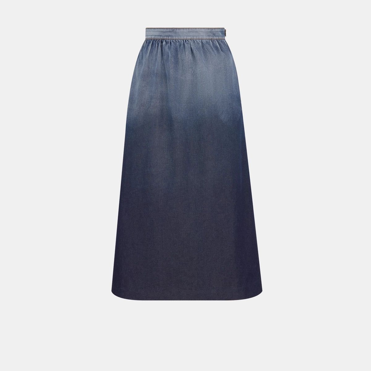 o1bcso1str0225 Length Straight-Cut Skirt in Gradient Blue
