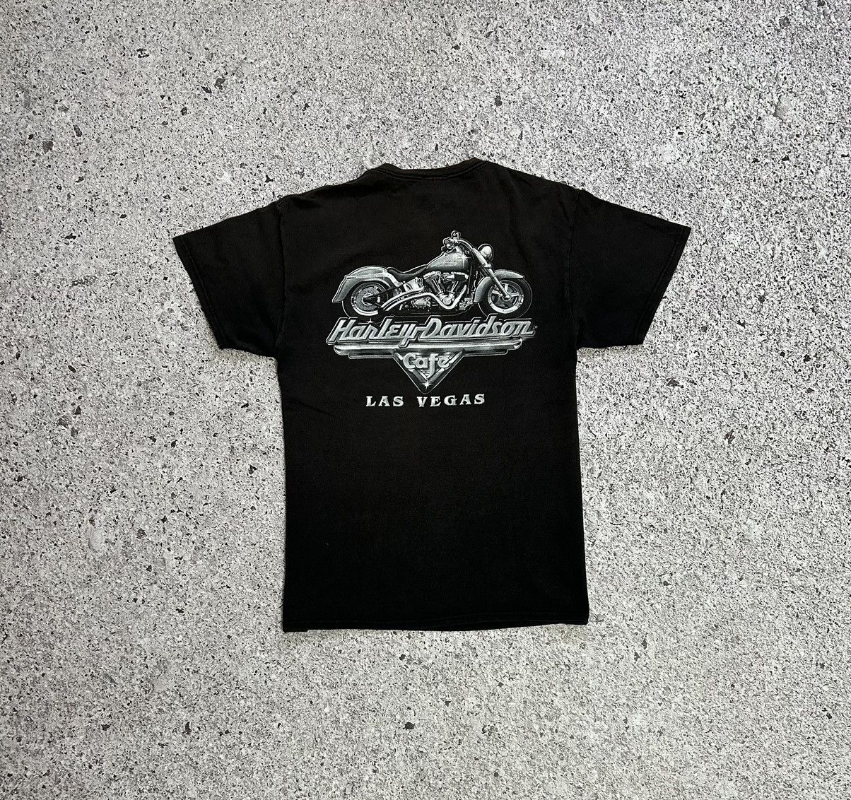 Band Tees × Harley Davidson × Vintage Vintage Harley Davidson Cafe Las Vegas Bike 90s T-Shirt Size US L / EU 52-54 / 3 - 6 Thumbnail