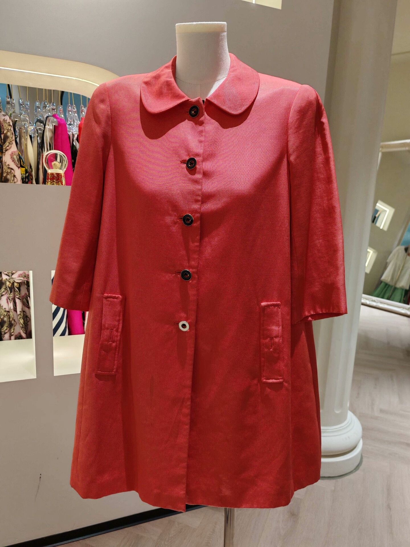 Other PORTS Red Trench Coat Size 2 Size M / US 6-8 / IT 42-44 - 1 Thumbnail