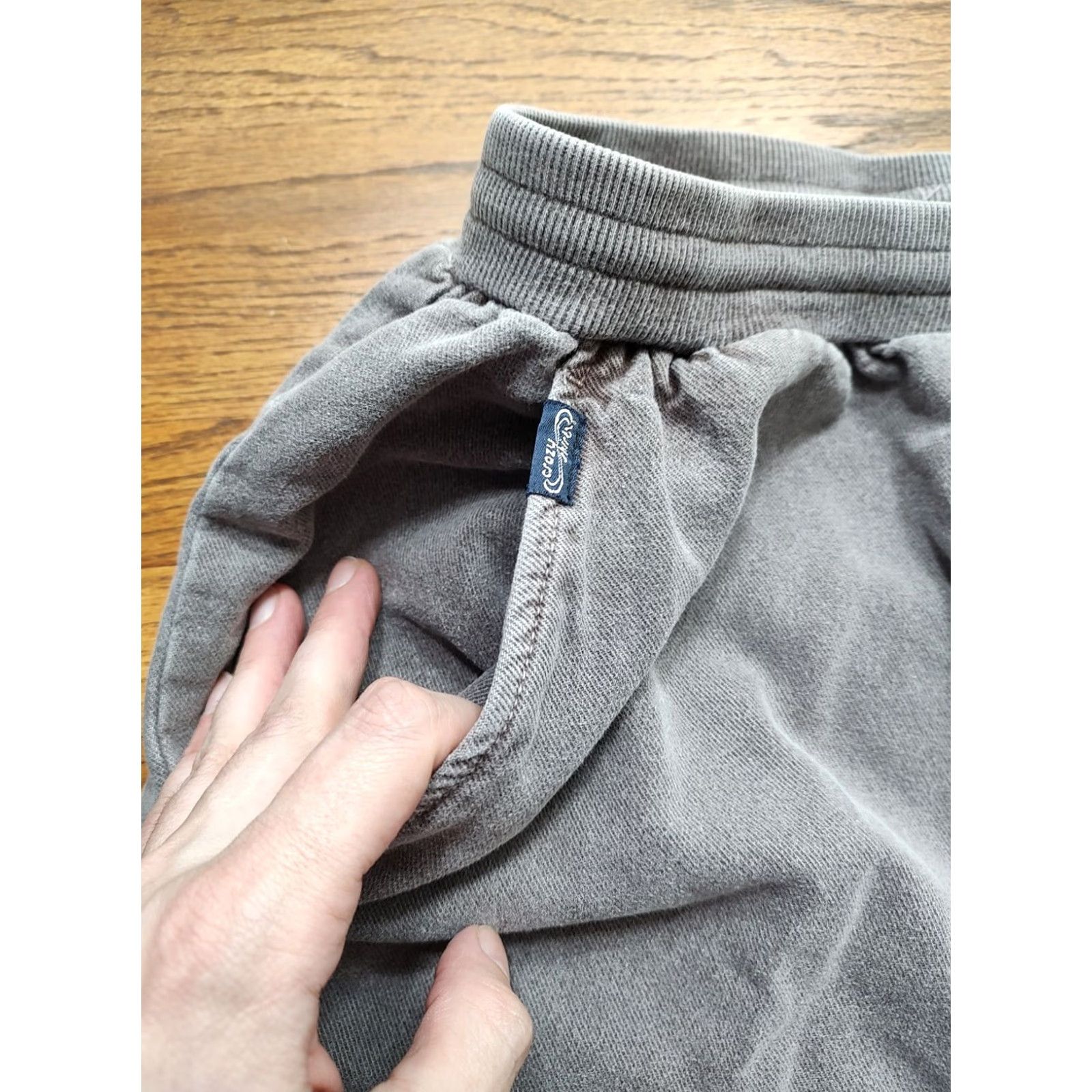 Vintage Crazy Shirts Pants Mens Large Brown Drawstring Root Beer Dyed Twill Cotton Chino Slash Pocket 90s Grunge Pants Mens L Brown Cotton Regular 30in Inseam Size US L / EU 52-54 / 3 - 4 Thumbnail