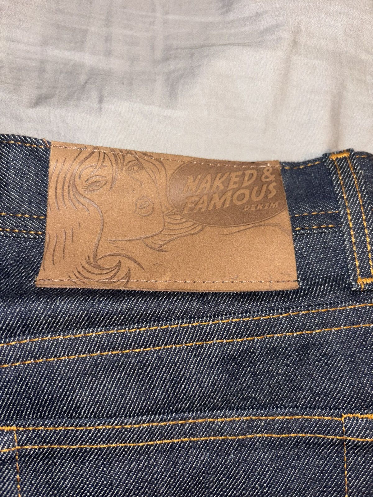Naked & Famous Dirty Fade Selvedge - Weird Guy Fit Size US 31 - 5 Thumbnail