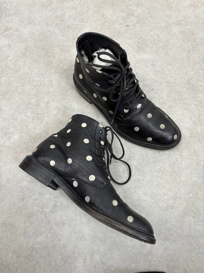 Saint Laurent Paris 2010s Saint Laurent Black Leather Pointed Boots Size US 7.5 / IT 37.5 - 6 Thumbnail
