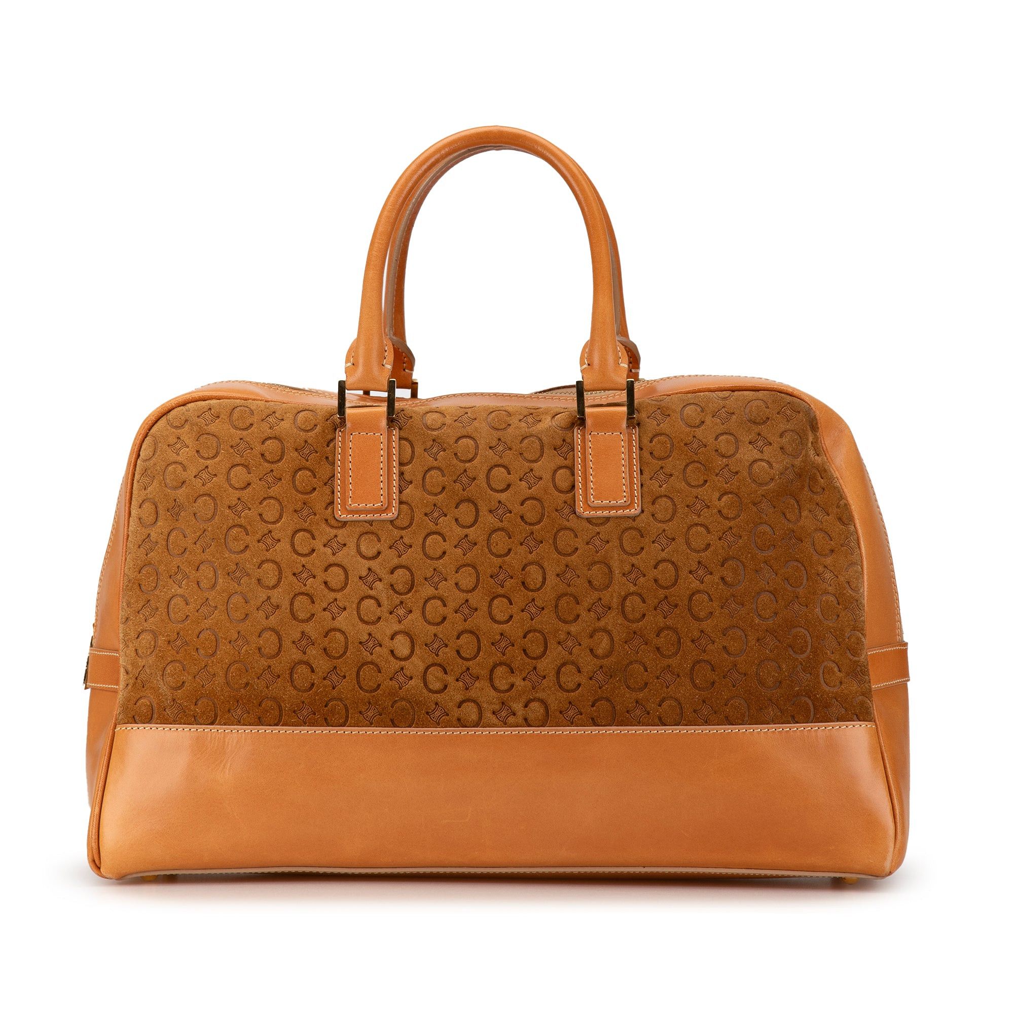 Celine Celine Suede C Macadam Handbag Brown Size ONE SIZE - 1 Thumbnail