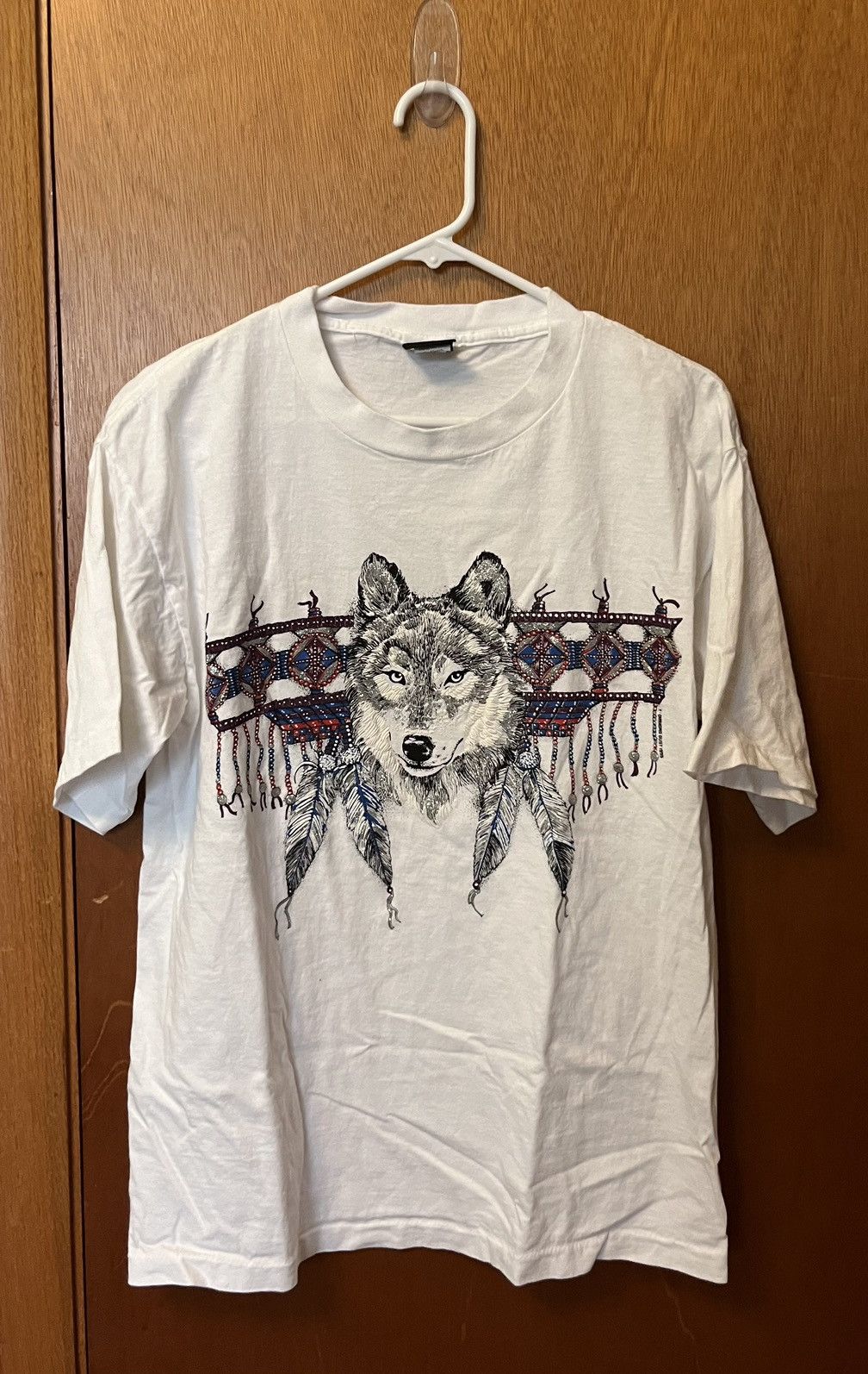 Vintage Vintage Tribal Glitter Wolf Nature Tee Size US M / EU 48-50 / 2 - 6 Thumbnail
