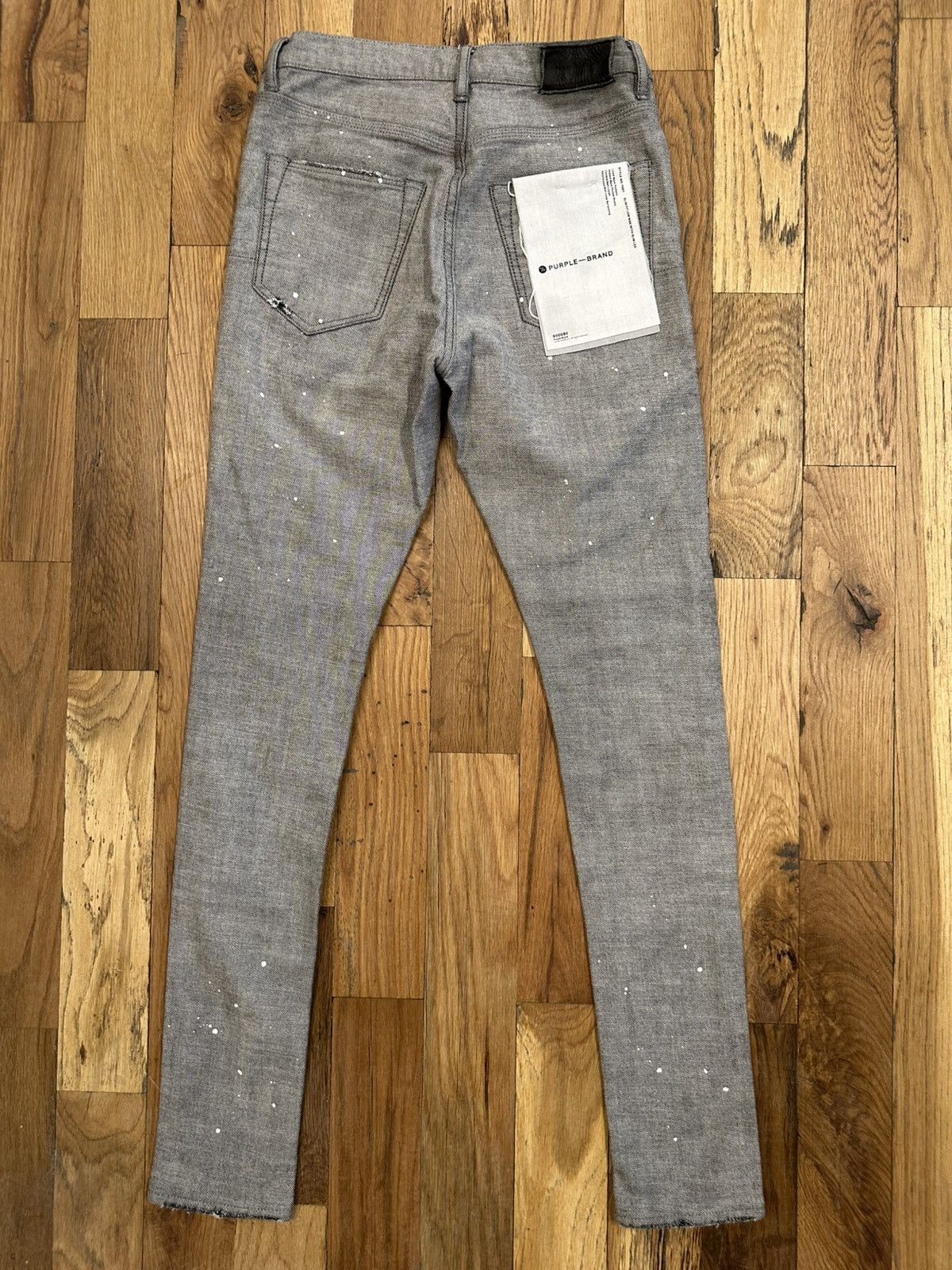 Purple Brand Purple Brand Stitched Patch Gray Denim Jeans Size 28 Size US 28 / EU 44 - 2 Thumbnail