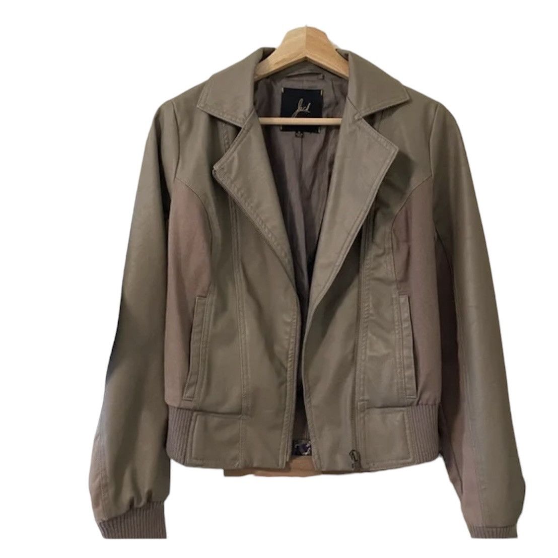 Urban Outfitters Urban outfitters Faux Leather Jacket Bomber Moto Taupe M Size M / US 6-8 / IT 42-44 - 1 Thumbnail