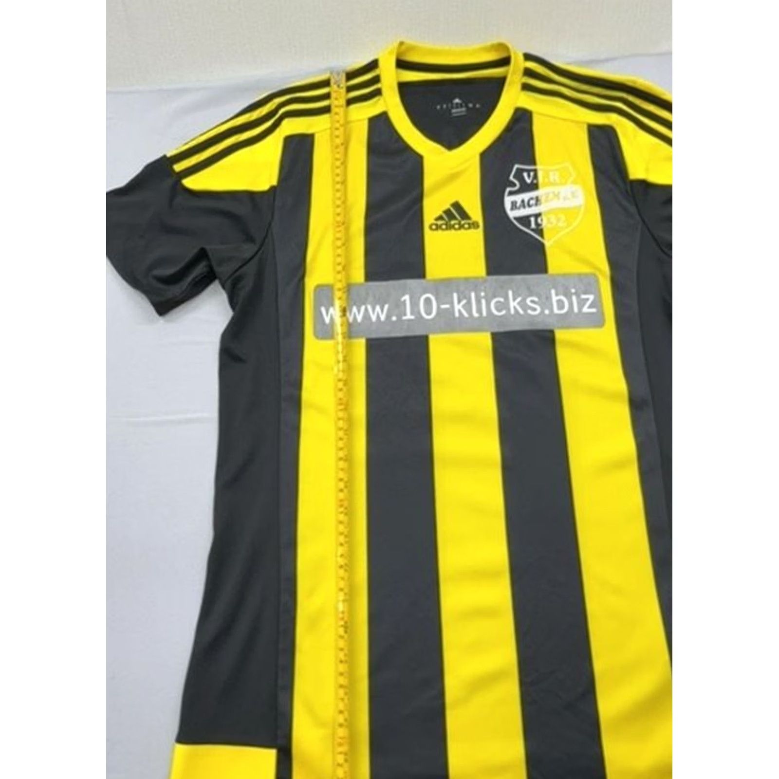 Adidas Adidas Jersey Men's Black Yellow Striped Soccer Climacool L Size US L / EU 52-54 / 3 - 5 Thumbnail