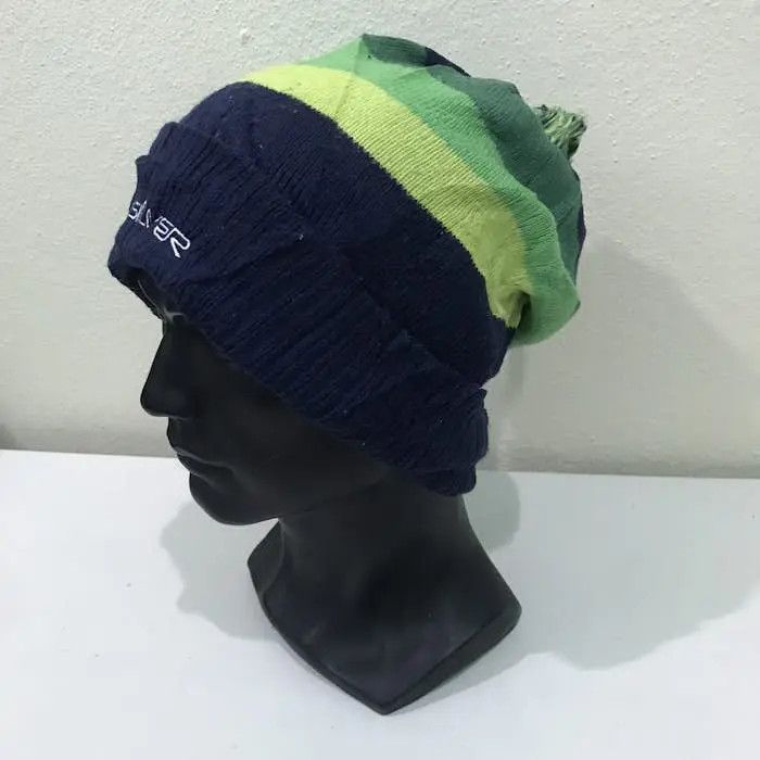 Quicksilver × Quiksilver × Vintage Quiksilver Stripe Beanie Hat Size ONE SIZE - 3 Thumbnail