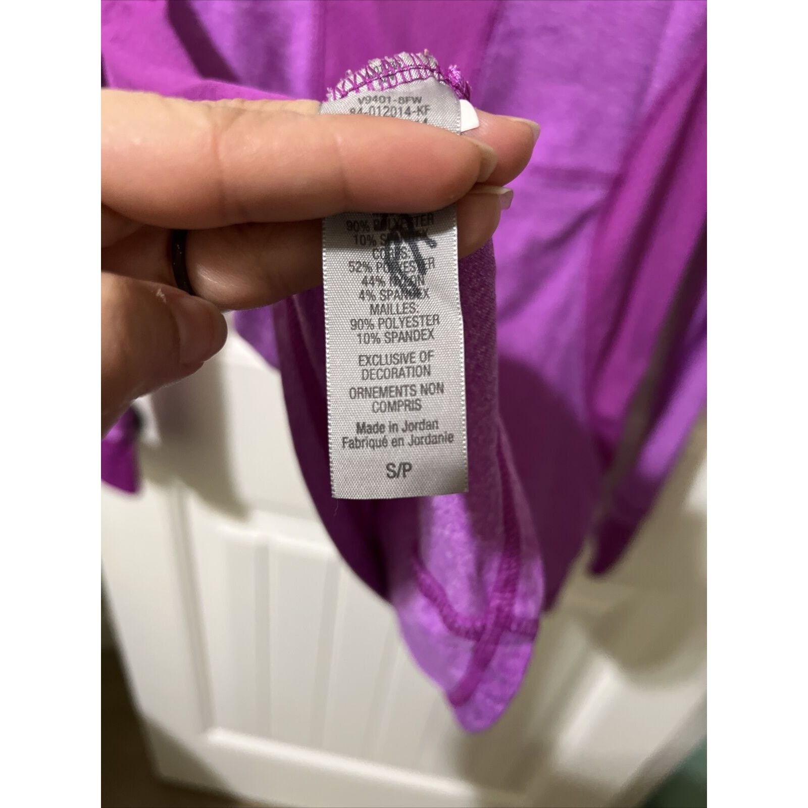 Champion Long Sleeve Quarter-Zip Pullover Purple Violet Back Pocket Size S / US 4 / IT 40 - 12 Thumbnail