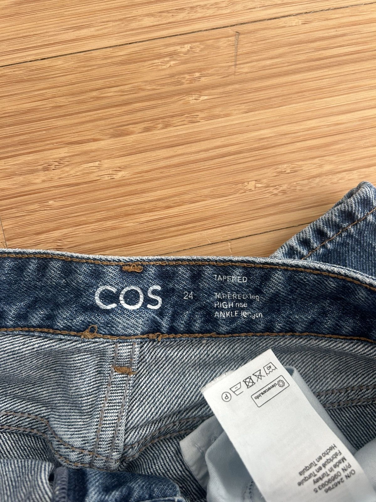 Cos COS Straight Leg Denim Jeans Size 24" / US 00 / IT 34 - 5 Thumbnail