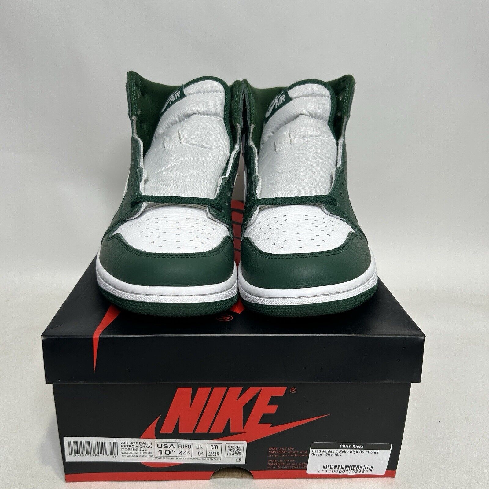 Nike Nike Air Jordan 1 Retro High OG “Gorge Green” 2024 Size US 10.5 / EU 43-44 - 2 Thumbnail