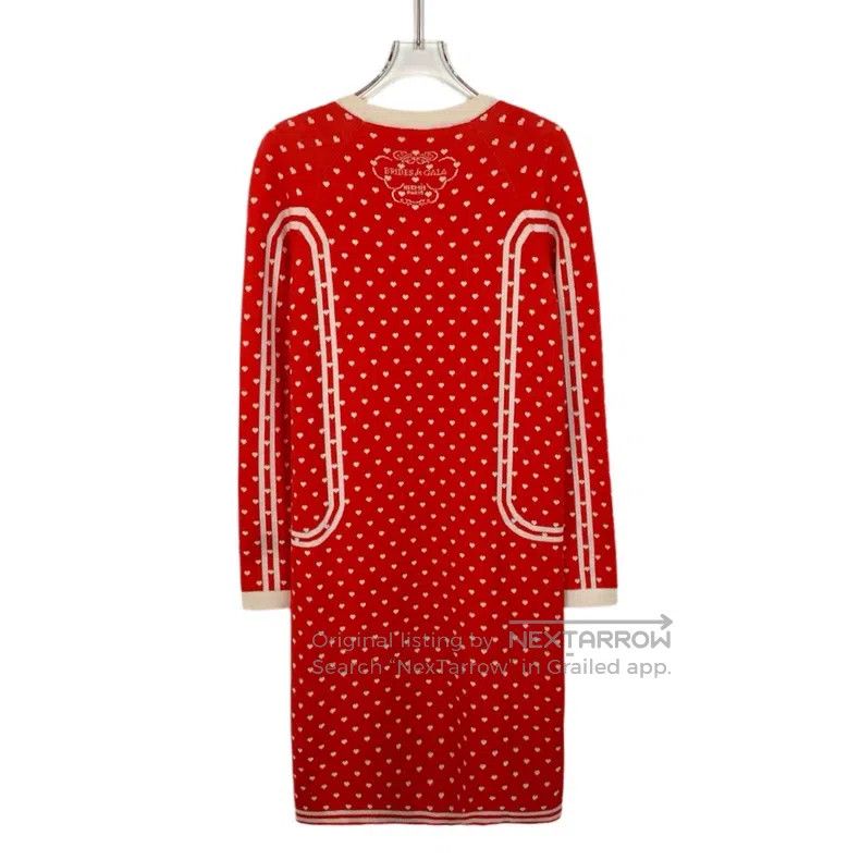 Hermes Hermes Red Pattern Printed Cashmere Silk Dress Size XXS / US 00 / IT 34 - 2 Thumbnail