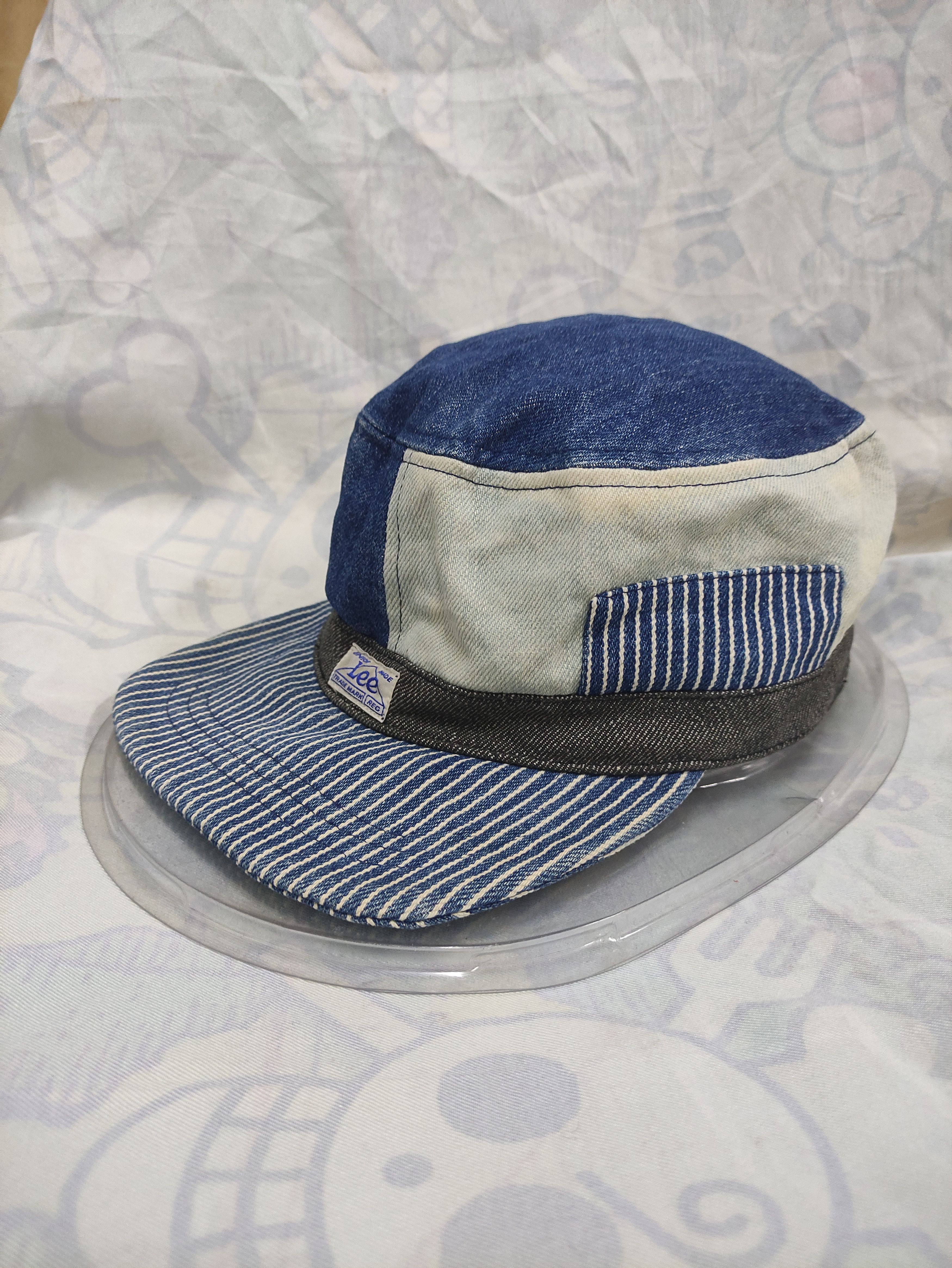 Vintage LEE DENIM RAILROAD CAP DESIGN PATCHWORK | Grailed