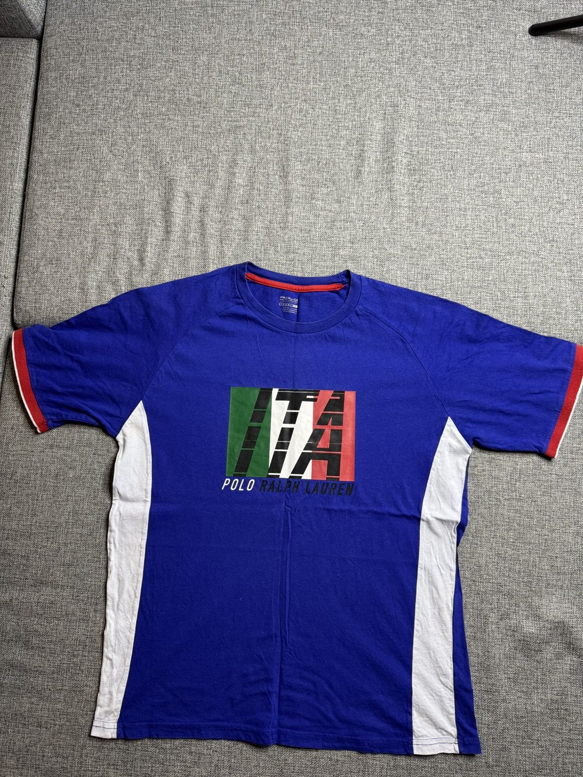 Polo Ralph Lauren Vintage Polo Ralph Lauren Big Logo Italy navy T-Shirt Size US XL / EU 56 / 4 - 1 Thumbnail