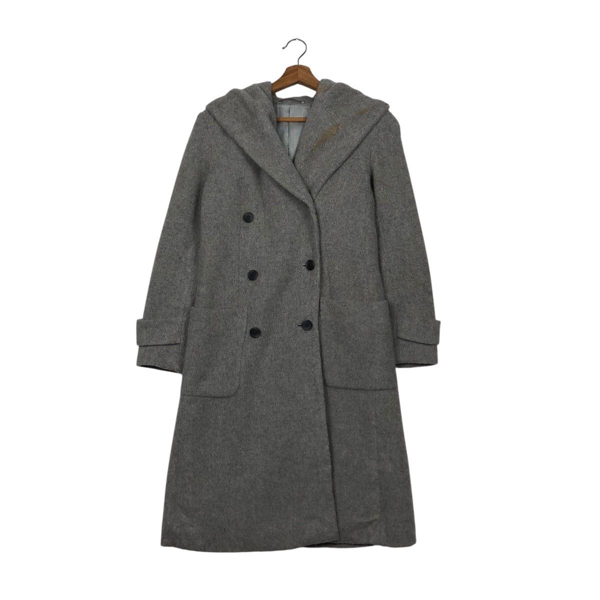 Issey Miyake 📌Vintage Wool Long Jacket 5351 Pour Les Femmes Size US M / EU 48-50 / 2 - 2 Thumbnail