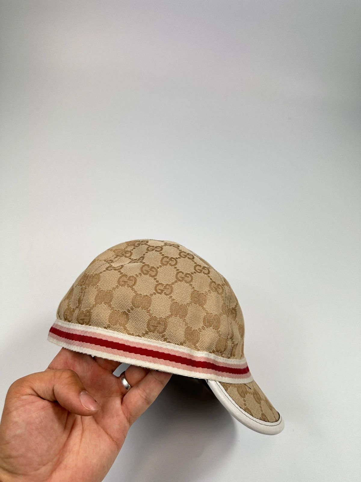 Gucci Gucci 00’s GG Monogram Pink Beige Baseball Cap Size ONE SIZE - 5 Thumbnail