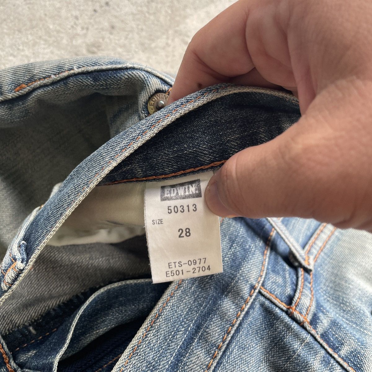 Edwin Vintage Edwin Made In Japan Rusty Faded Jeans Pants Denim Size US 30 / EU 46 - 8 Thumbnail