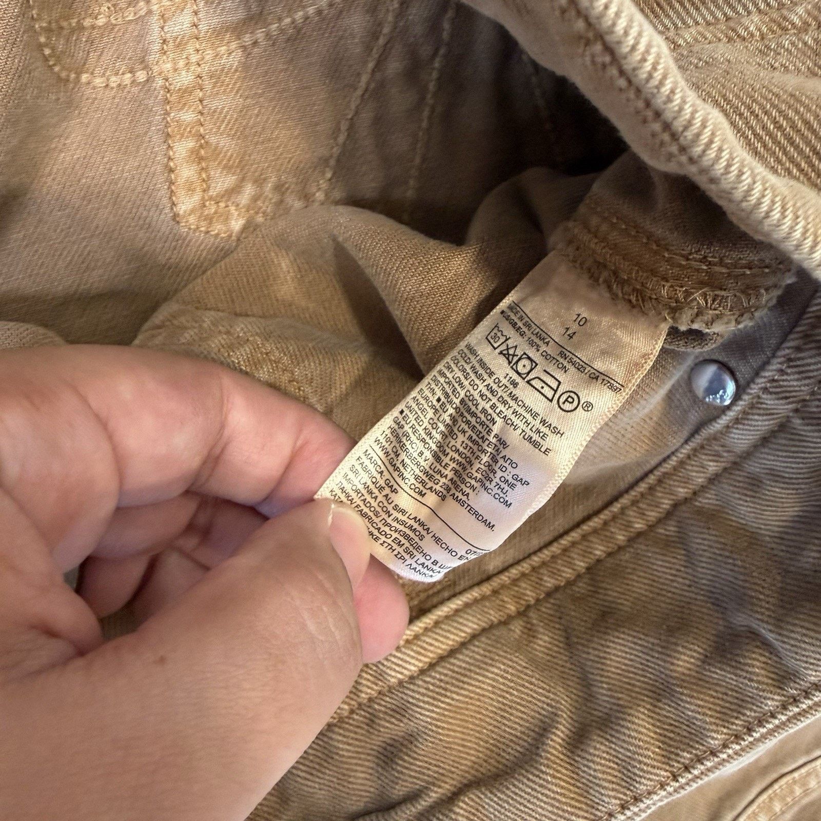 Gap Gap Sandy Liang Low Rise Utility Pants Women's 10 Tan Size 32" / US 10 / IT 46 - 5 Thumbnail