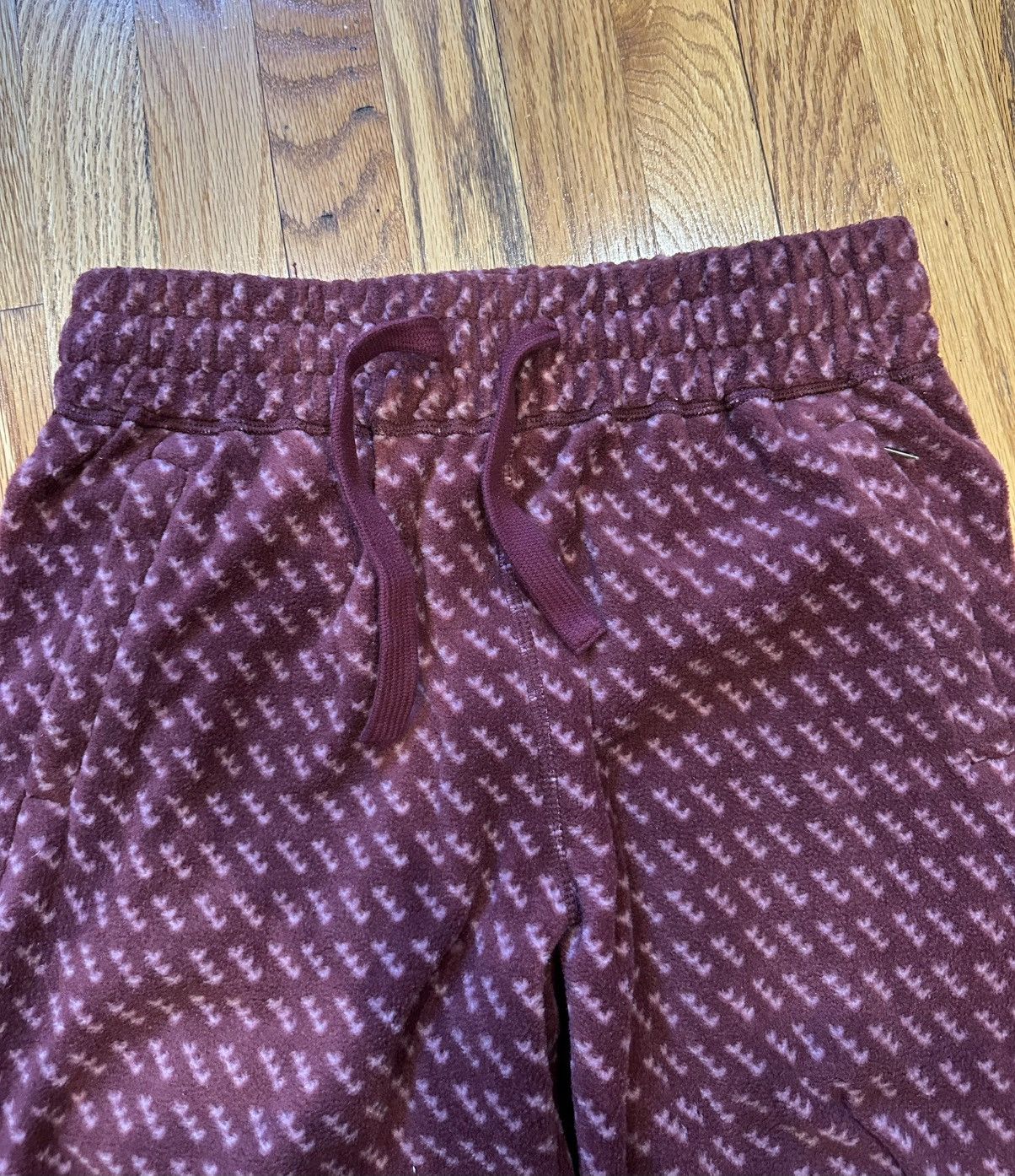 ALD Aime Leon Dore Fleece Pants SMALL Burgundy/Win