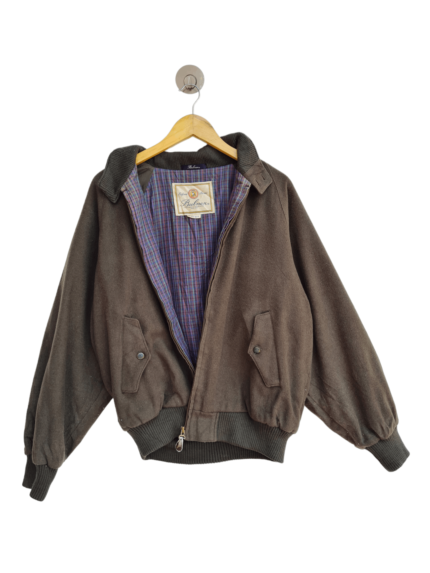Japanese Brand × Vintage Bulnex Vintage Wool Jacket Bomber Style Size US L / EU 52-54 / 3 - 1 Thumbnail