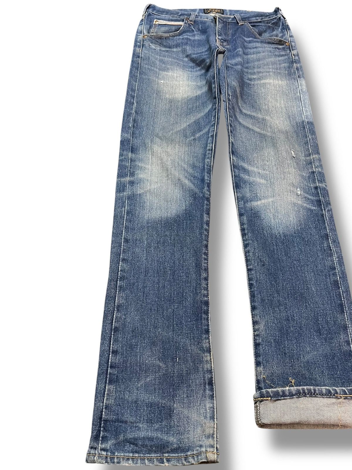 Beams Japan Vintage Beams Selvedge Slim Fit Whiskers Denim Size US 29 - 3 Thumbnail