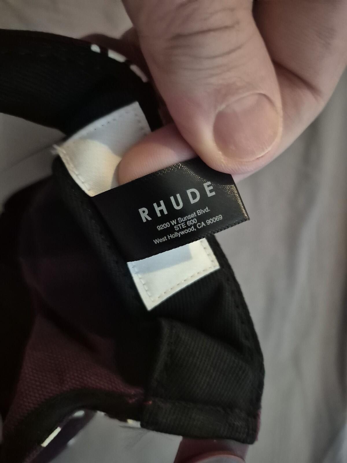 Rhude Rhude Maroon Rhepurposed Hat Brand New Size ONE SIZE - 7 Thumbnail