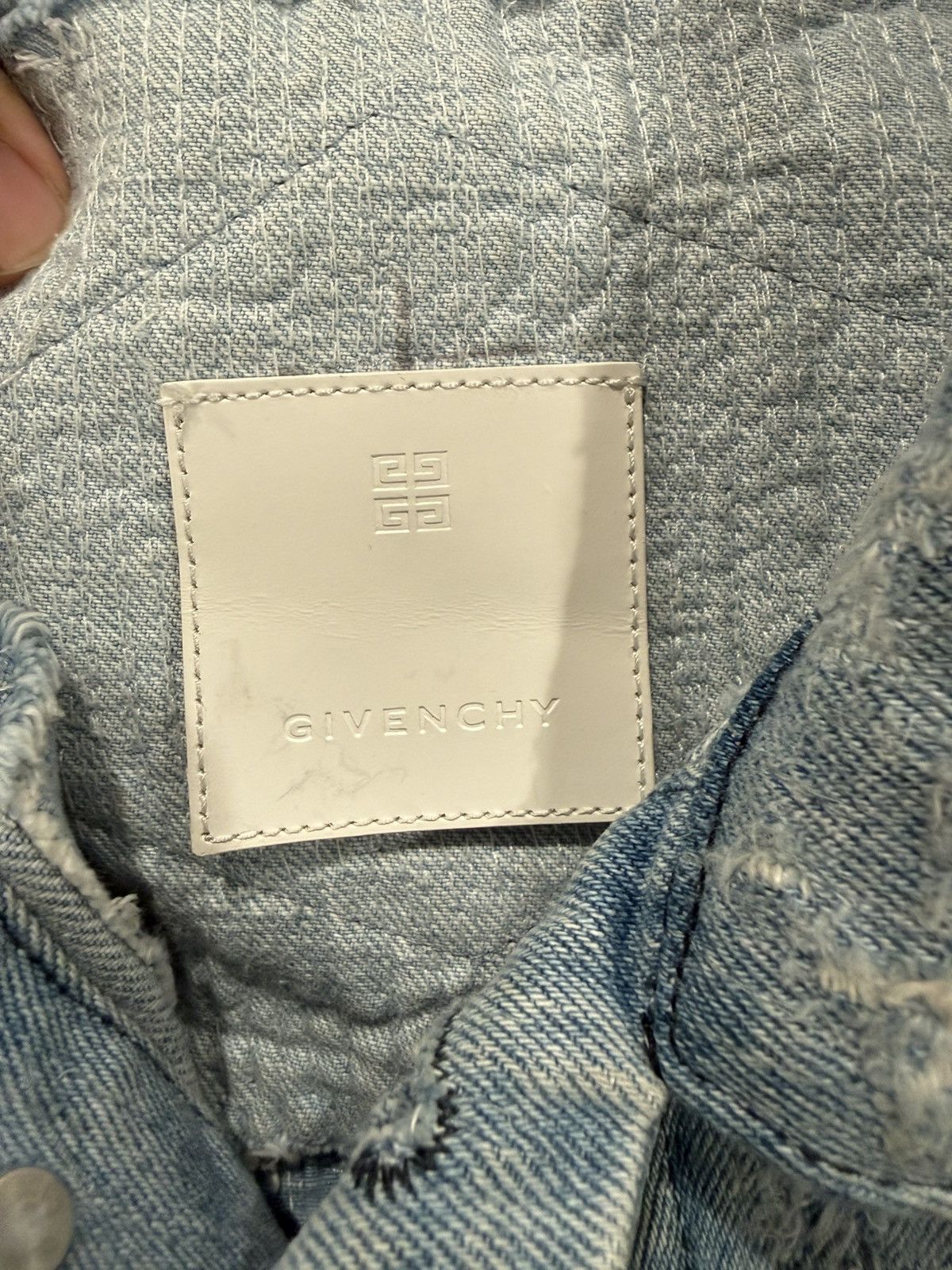 Givenchy Givenchy Bstroy Patches 4G Denim Jacket Size US XL / EU 56 / 4 - 5 Thumbnail