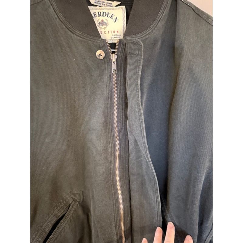 Other Aberdeen Collection Waffle Knit Zip Jacket Black L 1990s Size US L / EU 52-54 / 3 - 4 Thumbnail