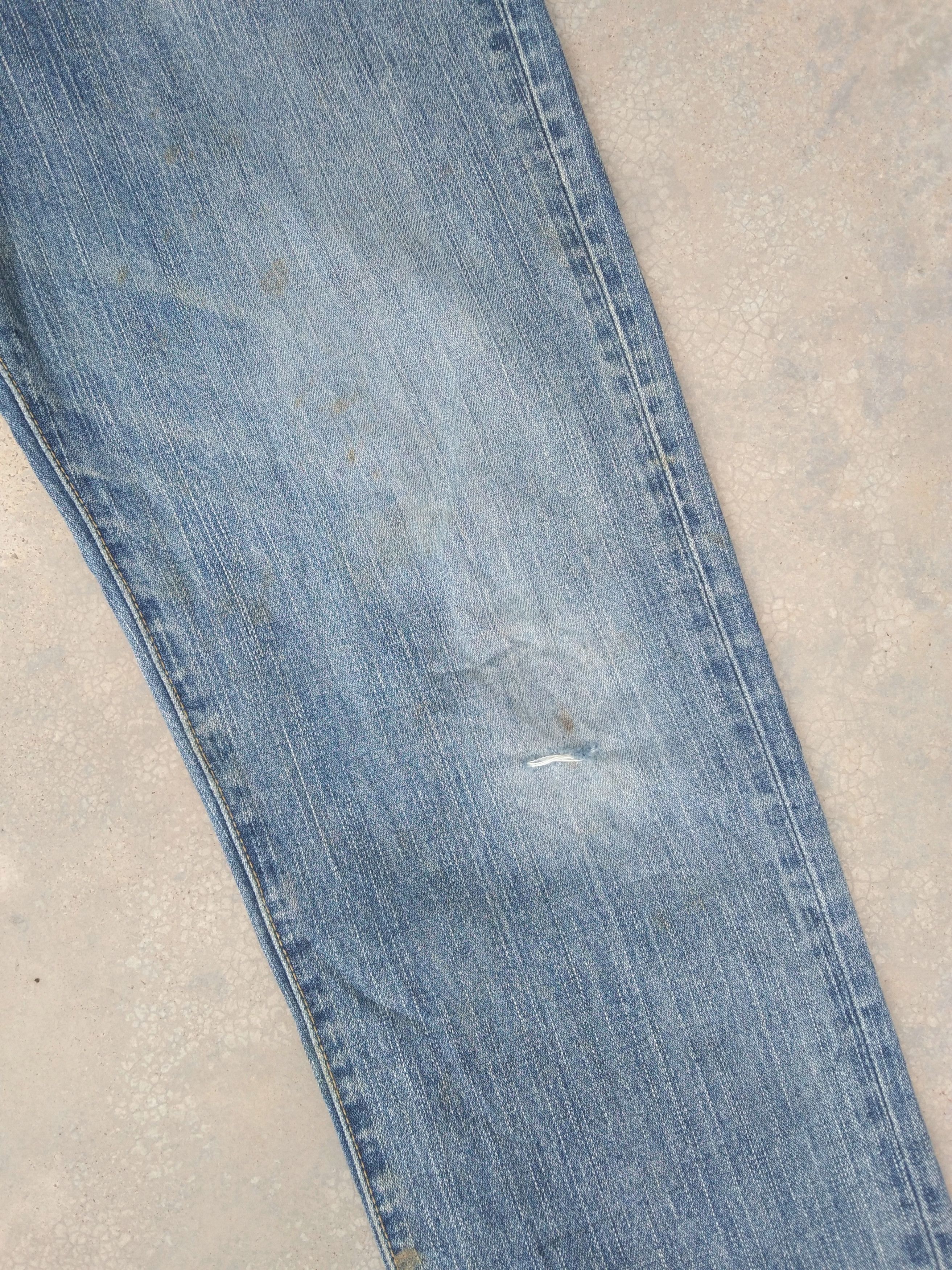 Wrangler Vintage Faded Blue Wrangler Straight Distressed Jeans 33x31 Size US 33 - 6 Thumbnail